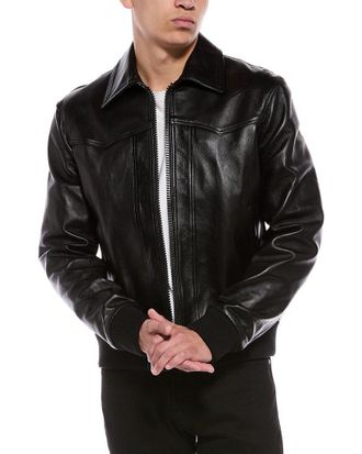 Blk Dnm Blk Dnm Leather Jacket