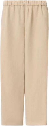 Fabiana Filippi Jogging Straight Leg Broeken Sand - Dames - Straight fit broeken - Beige - S - Broeken