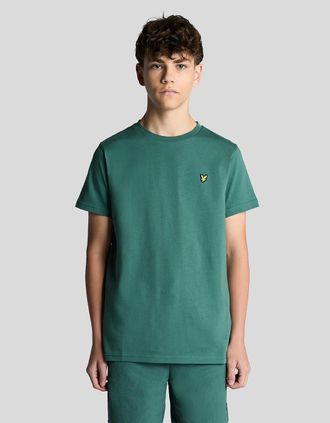Lyle & Scott Lyle And Scott Mens Cotton Crew Neck T-Shirt - Green - Size: 15/16 y