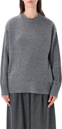 By Malene Birger Bradley Crewneck Textured Ribbed Knit Sweater