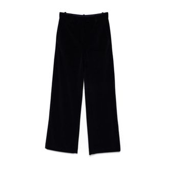 Circolo 1901 Broeken, Dames, Blauw, 2Xs, Katoen, Blauwe Fluweel Katoenen Broek Dames