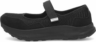 Woden Womens Mary Mesh Ballerina Flat In Black