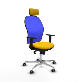 Piqueras y Crespo Piqueras-y-crespo Silla Ergon&oacute;mica 24h Amarilla Confort Oficina