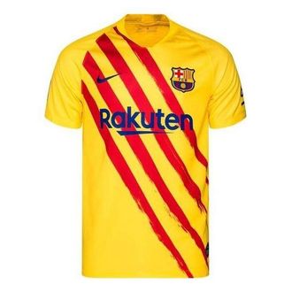 Nike FC Barcelona El Classico Stadium Mens Soccer Jersey 19/20 Gold CT2527-727