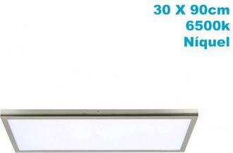 Fabrilamp Panel Led Tivoli Superficie 72w 6500k N&iacute;quel 30x90cm