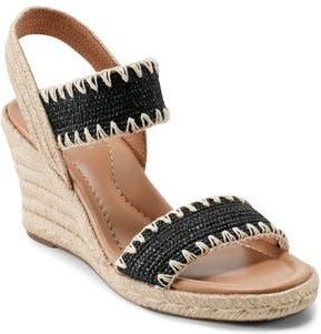 Easy Spirit Ariella Espadrille Wedge Sandal in Black at Nordstrom Rack, Size 9.5
