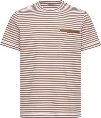 Moncler POCKET STRIPE T SHIRT Size: XL, colour: BEIGE