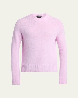 Tom Ford Mens Brushed Cashmere Raglan Crewneck Sweater