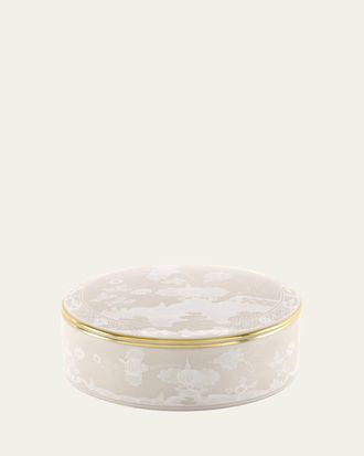 Ginori 1735 Oriente Italiano Meringa Trinket Box with Cover