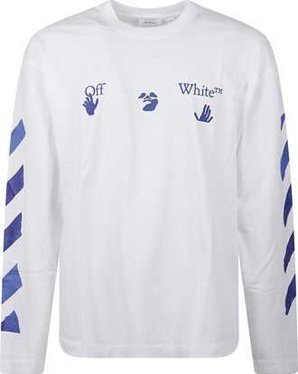 Off-white Bacco Arrow Long-Sleeve Cotton T-Shirt