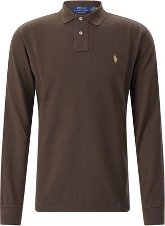 Polo Ralph Lauren Polo a maniche lunghe - - Tops - Uomo - Marrone - L