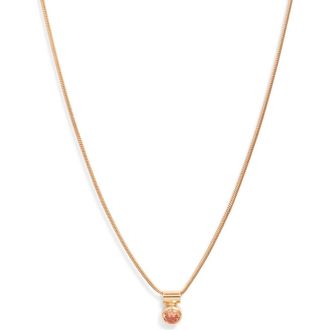 Set & Stones Ellie Birthstone Pendant Necklace in Gold/november at Nordstrom