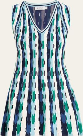 SIMKHAI Langley Cut-Out Knit Mini Dress