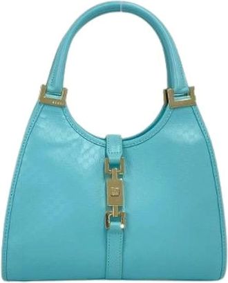 Gucci Pre-owned Borsa a Mano Jackie Micro Guccissima in Pelle - - Pre-owned - Donna - Blu - ONE SIZE