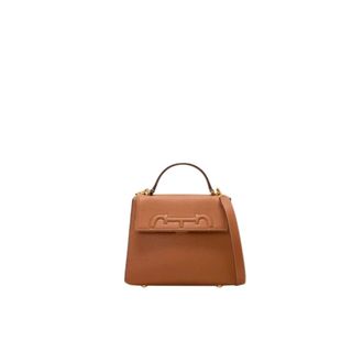 Carolina Herrera Handbags, female, Brown, Size: ONE SIZE Doma Insignia Satchel
