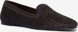 Brunello Cucinelli Geflochtene Bast-Mokassins Precious Trim