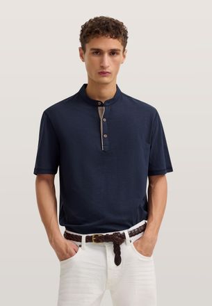 Bugatti Herren Poloshirt met opstaande kraag