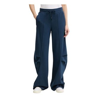 Patrizia Pepe Dames, Broeken, Blauw, Maat: XS Fleece