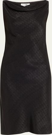 Maison Margiela Jacquard Cowl-Neck Midi Dress