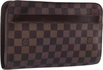 Louis Vuitton Pre-owned Clutch Bag - Dames - Vintage Clutch - Bruin - ONE Size - Leer - Vintage