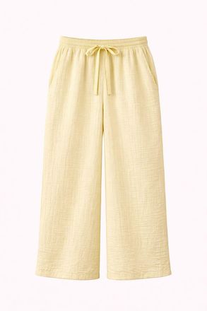 Mixray Hoge Taille Textuur Muslin Stof Broek