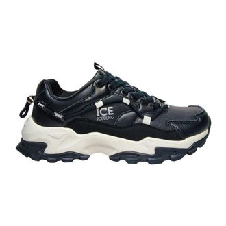 Iceberg Sneakers, male, Black, Size: 10 US Sneaker Pelle