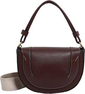 Generic Compatible For Ladies Shoulder Bag, Hand-held And Crossbody Dual-purpose(Coffee)