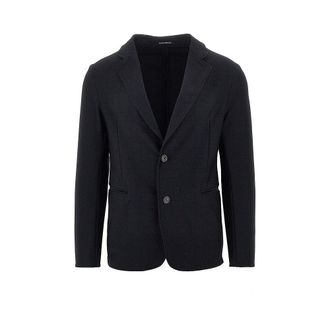 Emporio Armani Jacquard technical jersey jacket Man 46