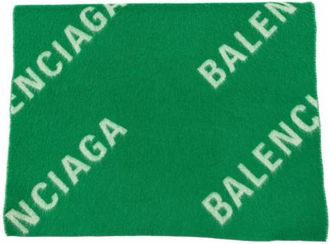 Balenciaga Pre-owned Vintage Stola - Heren - Vintage Accessoires - Groen - ONE Size - Wol - Vintage