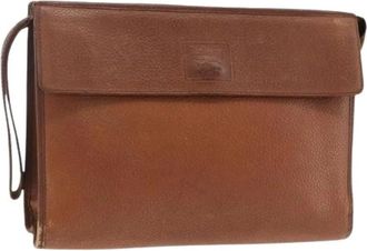 Burberry Pre-owned Clutches, female, Brown, Size: ONE SIZE Pre-owned Vintage Clutch Bag