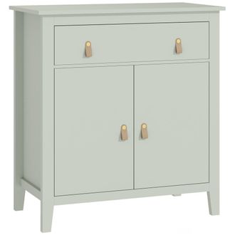 HOMCOM Aparador de sal&oacute;n 80x40x90 cm verde