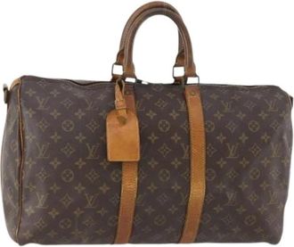 Louis Vuitton Pre-owned Weekend Bags, female, Brown, Size: ONE SIZE Pre-owned Boston Bag