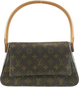 Louis Vuitton Pre-owned Mini Looping Schoudertas - Dames - Vintage Handtas - Bruin - ONE Size - Vintage