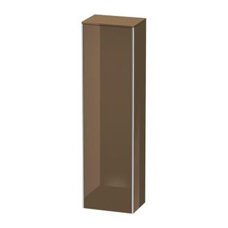 Duravit Armario Alto Duravit Xsquare 50.0x35.6 Cm, 1 Puerta, Colgado A La Izquierda, 4 Estantes De Vidrio, Color (frente/cuerpo): Marr&oacute;n Oliva Laca Alto Brill