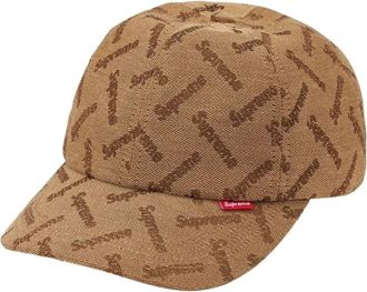 SUPREME FW26 Monogram Jacquard 6-Panel Tan SUP-FW26-2022-TAN