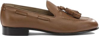 Ferragamo Tassel Loafers - Dames - Loafers - Bruin - 36 1/2 EU - Leer - Schoenen