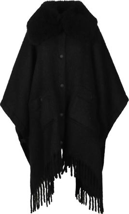 Moncler Mantella Grenoble - - Jackets - Donna - Nero - ONE SIZE