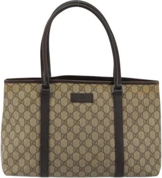 Gucci Pre-owned Vintage Tote Bag - Dames - Vintage Shopper - Bruin - ONE Size - Leer - Vintage