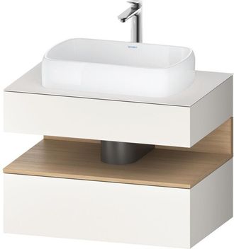 Duravit Duravit Qatego Consola Mueble Bajo Lavabo, 1 Extra&iacute;ble, 1 Caj&oacute;n