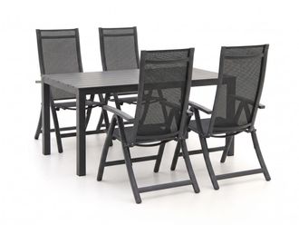 Bellagio la vita attrattiva Bellagio Trappeto/Menzano 160cm dining tuinset 5-delig verstelbaar