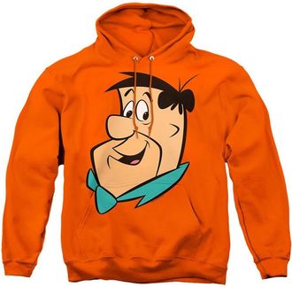 Gildan The Flintstones Fred Face Adult Pull Over Hoodie / Hooded Sweatshirt