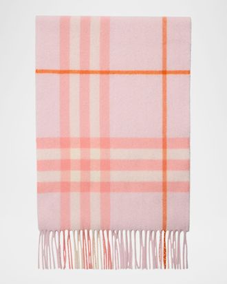 Burberry Giant Check Cashmere Scarf