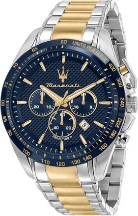Maserati R8873612046 Traguardo Limited Edition Mens Chronograph Watch - Silver & Gold Stainless Steel - One Size
