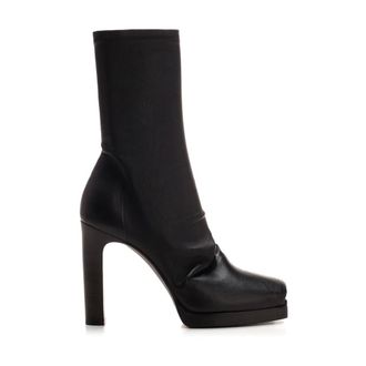 Rick Owens Dames, Schoenen, Zwart, Maat: 40 EU Leer