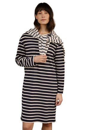Celtic & Co. Striped Knee Length Jersey Dress in Navy/chalk at Nordstrom, Size 10