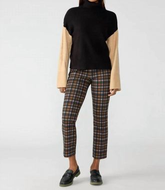 Sanctuary Carnaby Kick Crop Semi High Rise Legging In Cottage Check