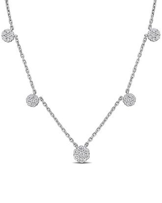 Rina Limor 14K 0.38 Ct. Tw. Diamond Station Necklace
