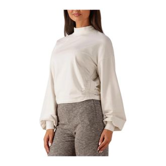 Drykorn Witte Katoenen Top voor Winterdagen - Dames - Longsleeves - Wit - XL - Katoen - Tops