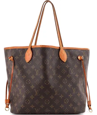 Louis Vuitton Brown Monogram Canvas Neverfull Mm (Authentic Pre-Loved)