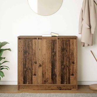 Berkfield Home Sideboard Old Wood 85x34x76 cm Engineered Wood in Brown | Size: 85 x 34 x 76 cm